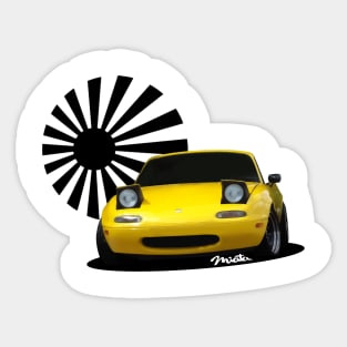 Miata MX-5 NA Yellow Sticker